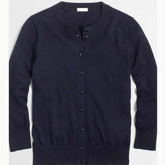 J. Crew Clare Cardigan in Navy - Picture 5 of 5